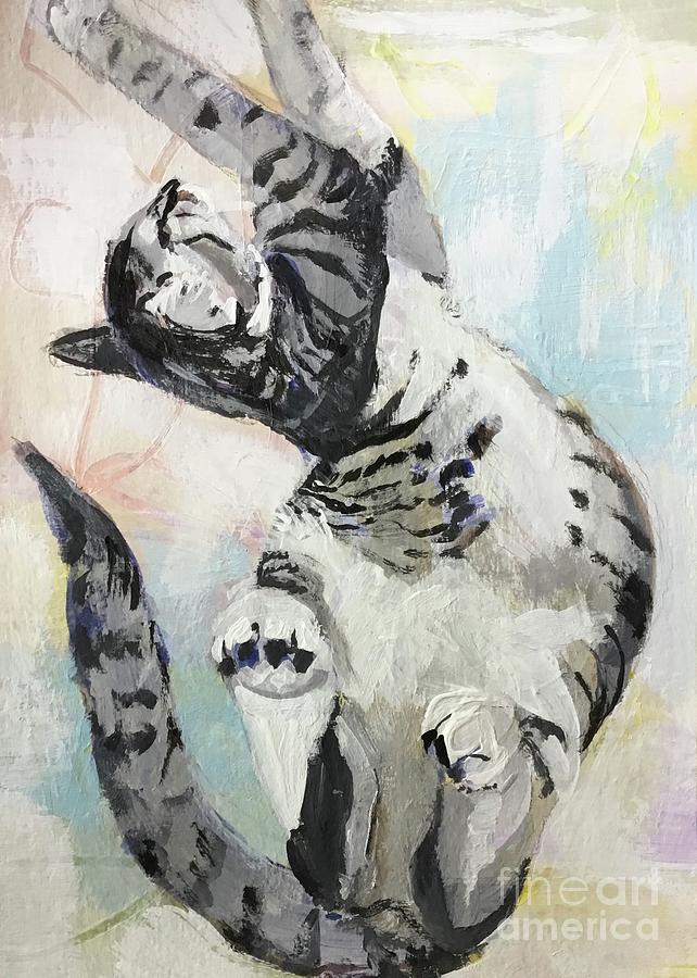 Belly Up Painting by Diane Wallace