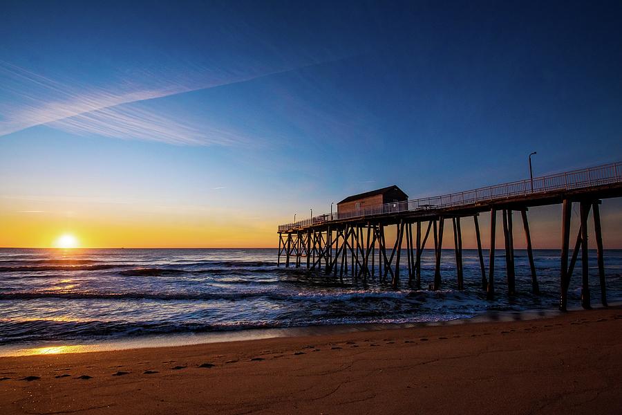 Belmar Fishing Pier Photograph by Bob Cuthbert - Fine Art America