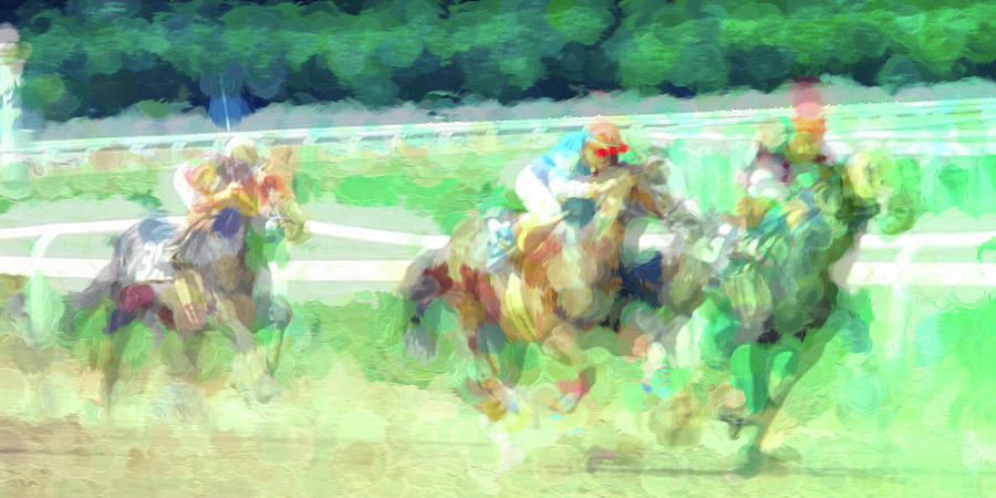 Belmont Race Track Abstract Photograph by Jerry Griffin