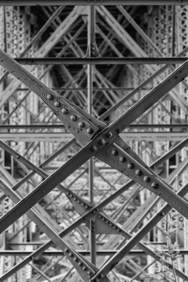 Below Deception Pass Bridge Photograph by Jurgen Lorenzen