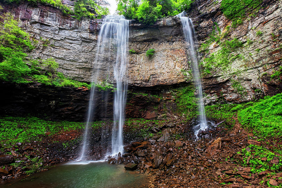 Below Fall Creek Falls Photograph by Andy Crawford