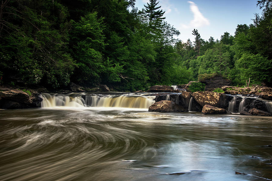 Below Swallow Falls Photograph by Andy Crawford