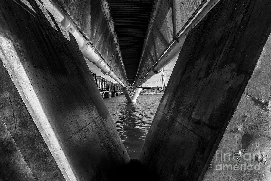 Tempe Photograph - Below the Bridge by Elisabeth Lucas