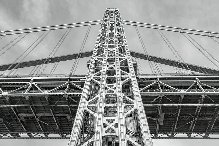 Below the George Washington Bridge Photograph by Sandi Kroll