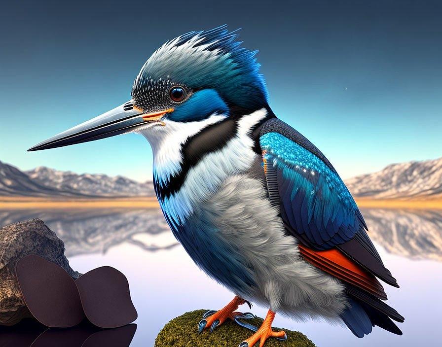 Belted Kingfisher Digital Art - Belted Kingfisher by Bob Smerecki