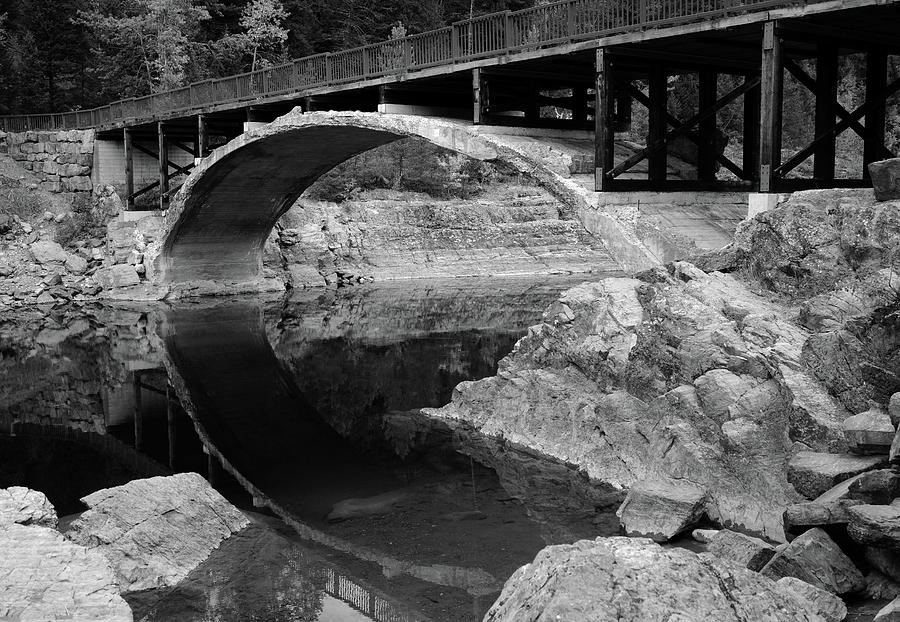 Belton Bridge In Black And White Photograph
