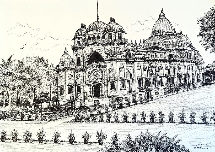 Belur Math Drawing by Somaditya Das - Fine Art America