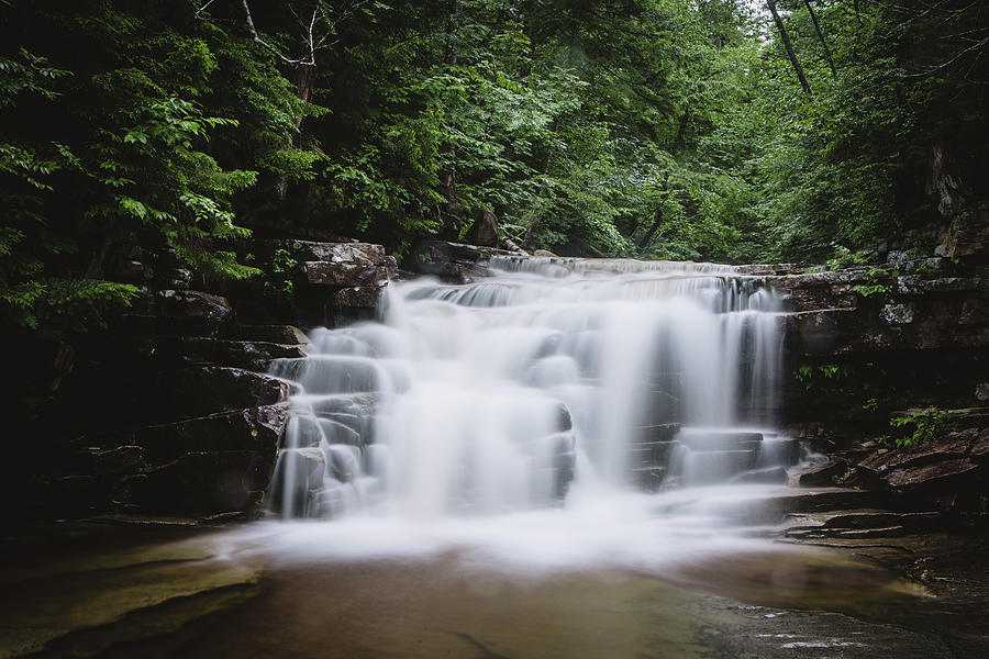 Waterfall Photograph - Bemis Brook Falls by Karen Cowles