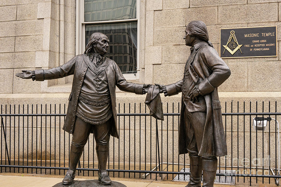 Philadelphia Photograph - Ben and George by Bob Phillips