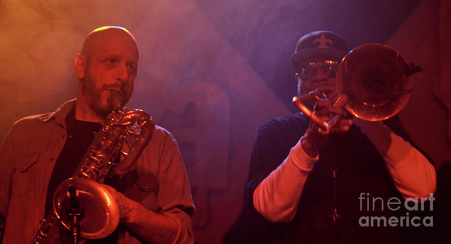 Ben Ellman and Corey Henry with Galactic Photograph by David Oppenheimer