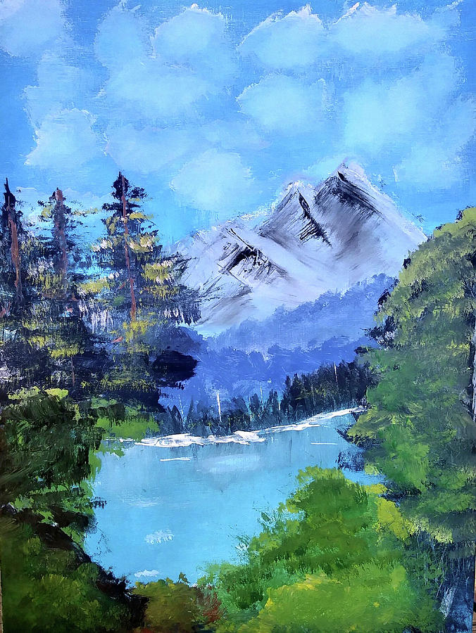 Ben Mountain Painting by Eluv Music - Fine Art America