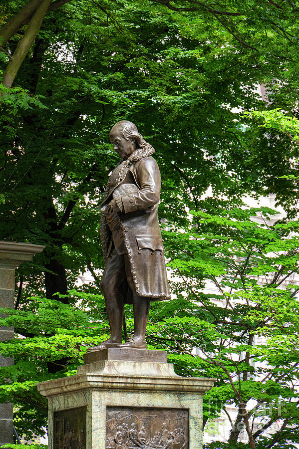 Ben Franklin in Boston Photograph by Bob Phillips