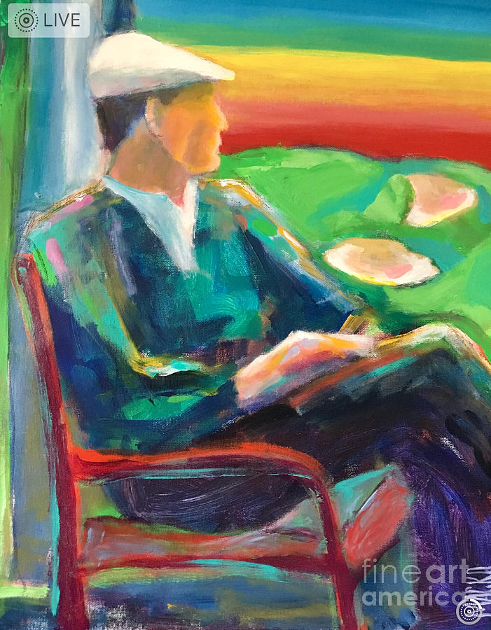 Figurative Abstract Painting - Ben Hogan by Mark Macko Figurative Abstract Painting - Ben Hogan by Mark Macko