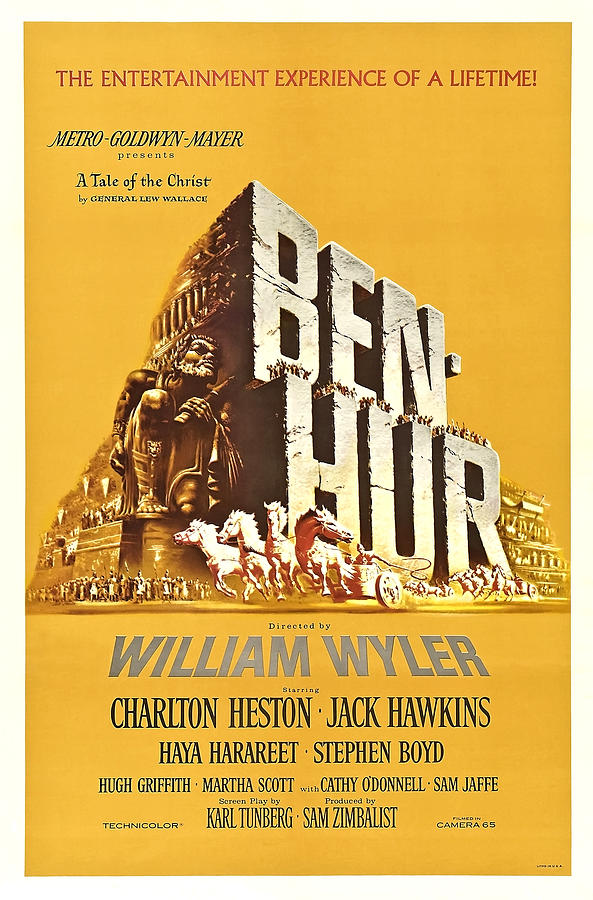 Charlton Heston Drawing - Ben-Hur by Mgm