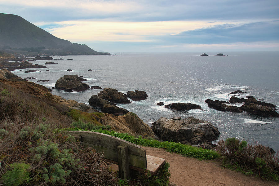 Bench With a View in Big Sur Photograph by Matthew DeGrushe