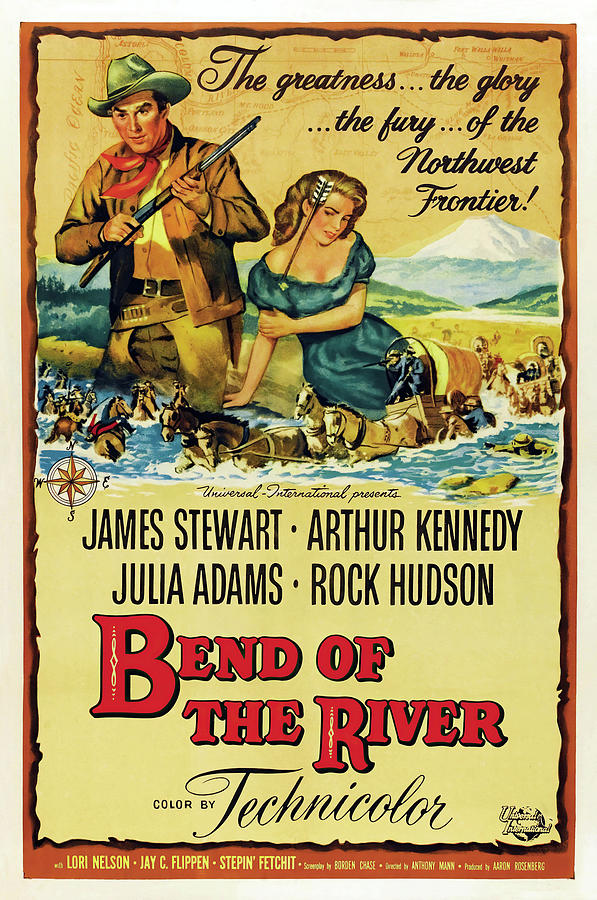 BEND OF THE RIVER -1952-, directed by ANTHONY MANN. Photograph by Album