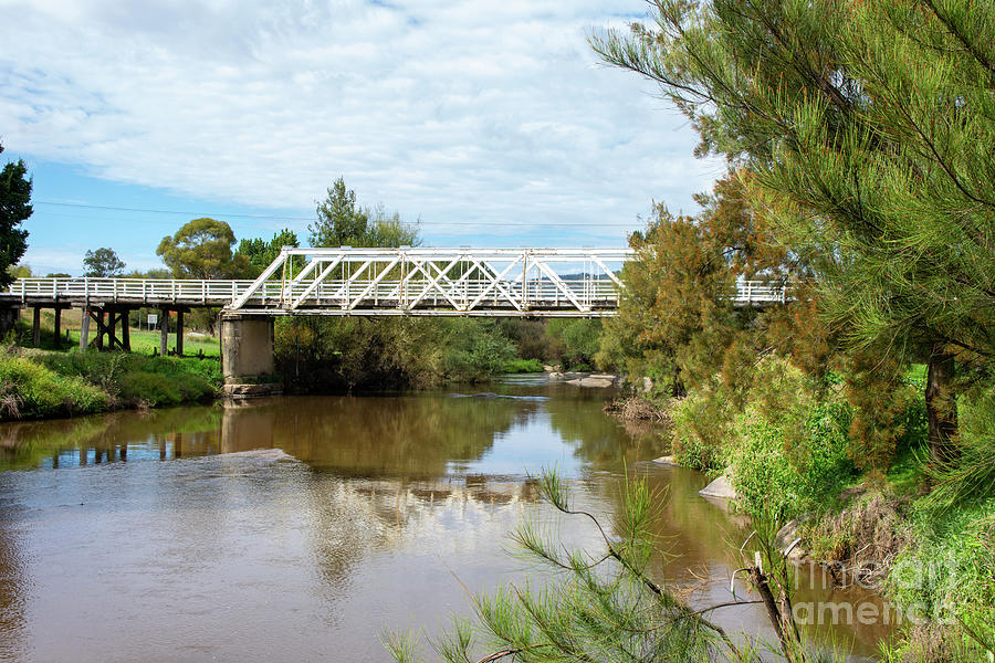 Bendemeer Photograph - Bendemeer Timber and Steel Truss Bridge over the Macdonald River NSW Australia by Christopher Edmunds