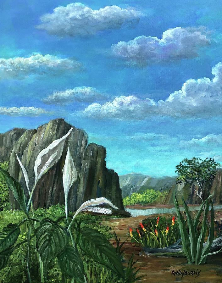 Beneath The Clouds of Africa Painting by Rand Burns