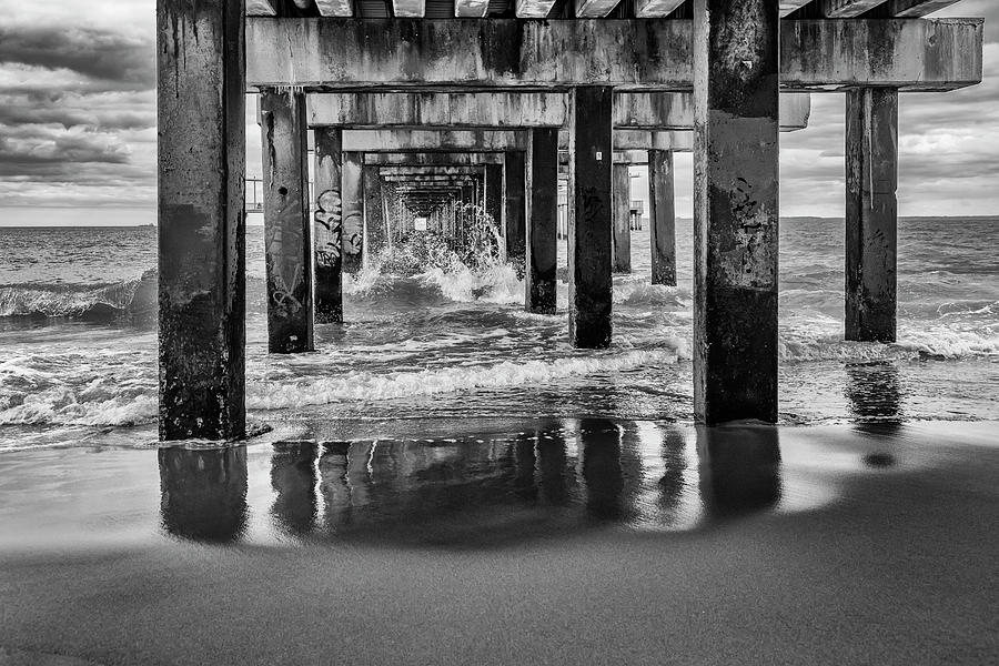 Beneath the Pier Photograph by Cate Franklyn