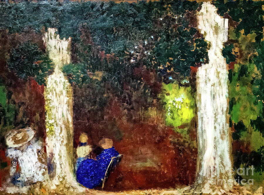 Beneath the Trees by Edouard Vuillard 1899 Painting by Edouard Vuillard