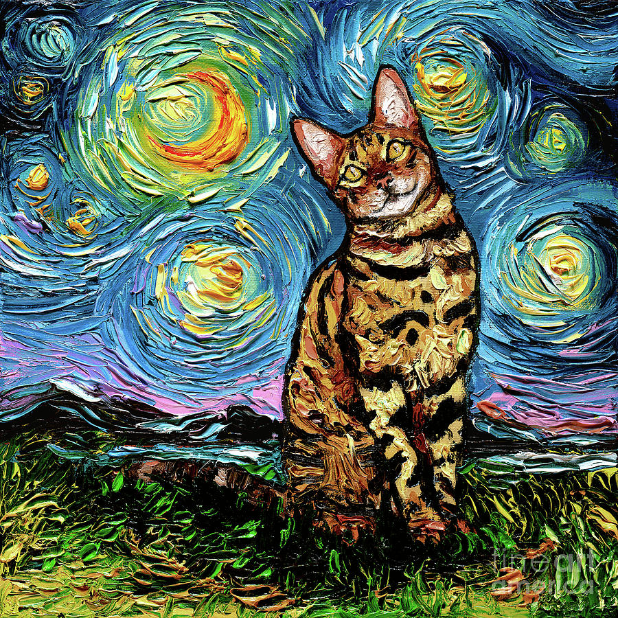 Bengal Night Painting by Aja Trier