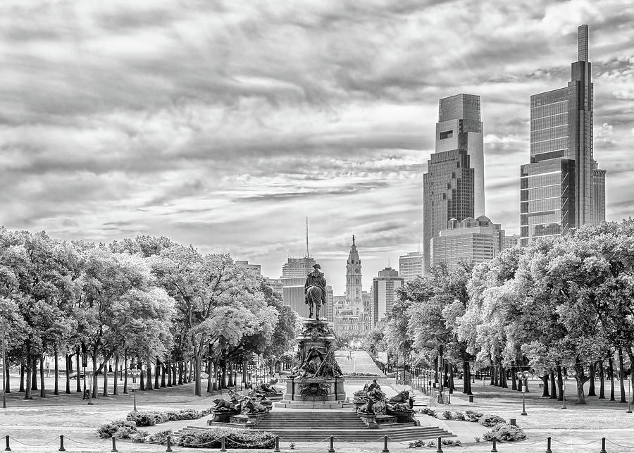 Benjamin Franklin Parkway - Philly, PA Photograph by Susan Rissi Tregoning