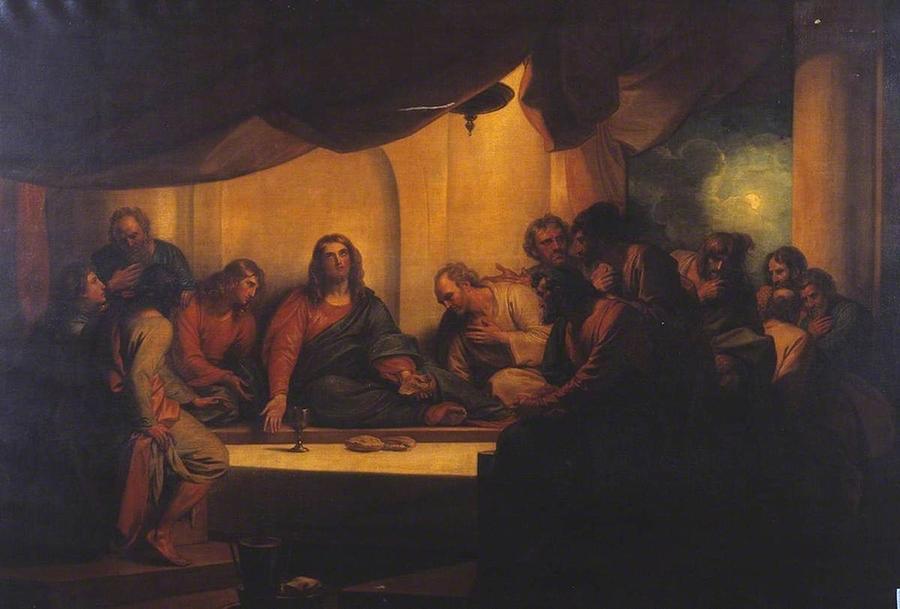 Benjamin West - The Last Supper Painting By Les Classics - Fine Art America