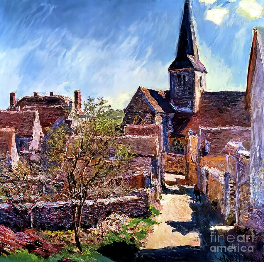 Bennecourt By Claude Monet 1885 Painting