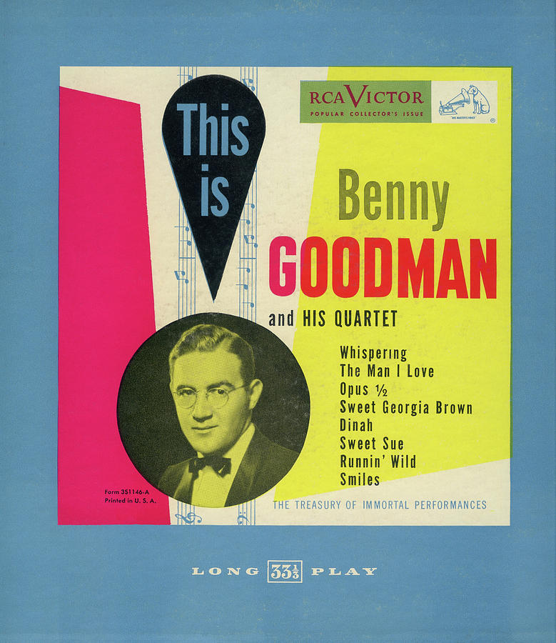 Benny Goodman Quartet LP Album Cover Photograph by Jerry Griffin
