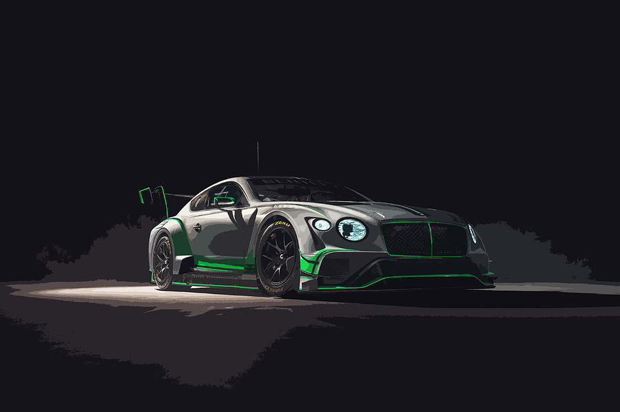 Bentley Continental GT3 Race Car Digital Art by Thespeedart Bentley Continental GT3 Race Car Digital Art by Thespeedart