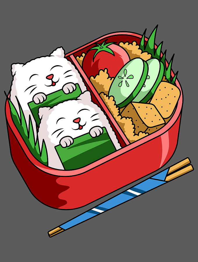 Bento For Men Women Kids - Cat Lover Sushi Box Kawaii Anime by Mercoat UG  Haftungsbeschraenkt