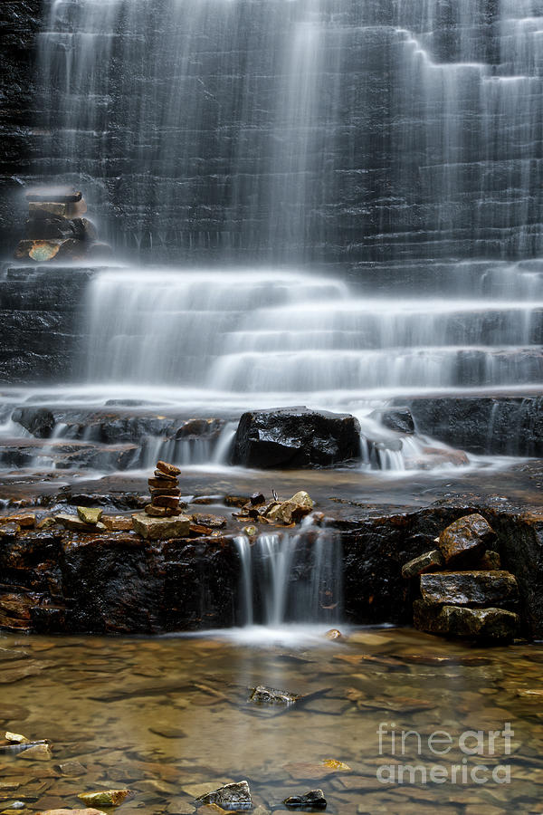 Nature Photograph - Benton Falls 16 by Phil Perkins