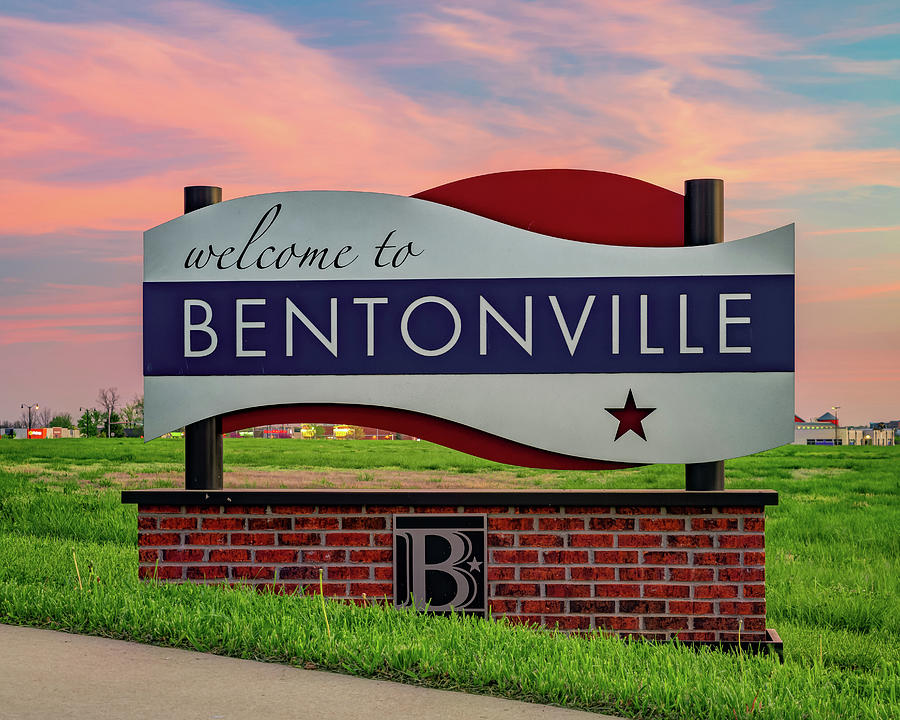 Bentonville Arkansas Welcomes You - Northwest Arkansas Razorback Greenway Photograph by Gregory Ballos