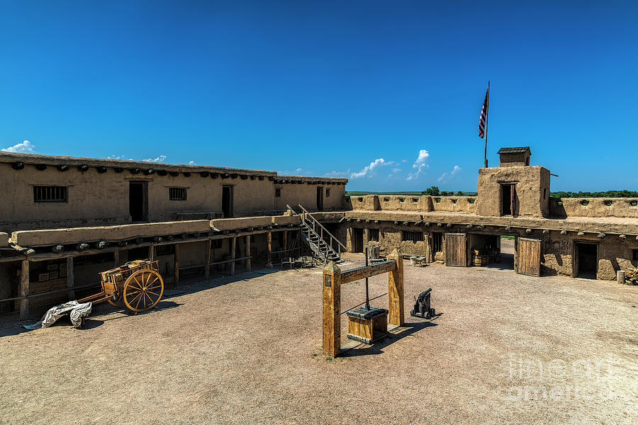 Bents Fort Courtyard Photograph by Jon Burch Photography