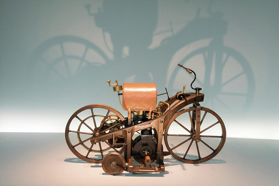 Daimler Motor Bike Photograph