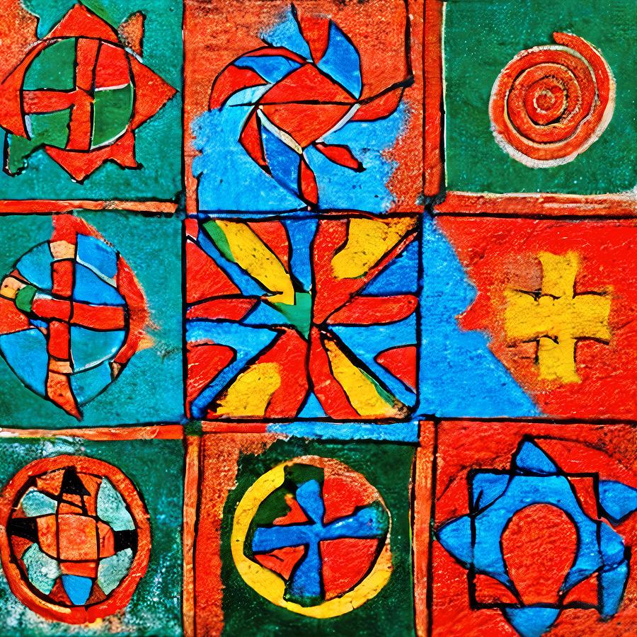 Colorful Amazigh Art