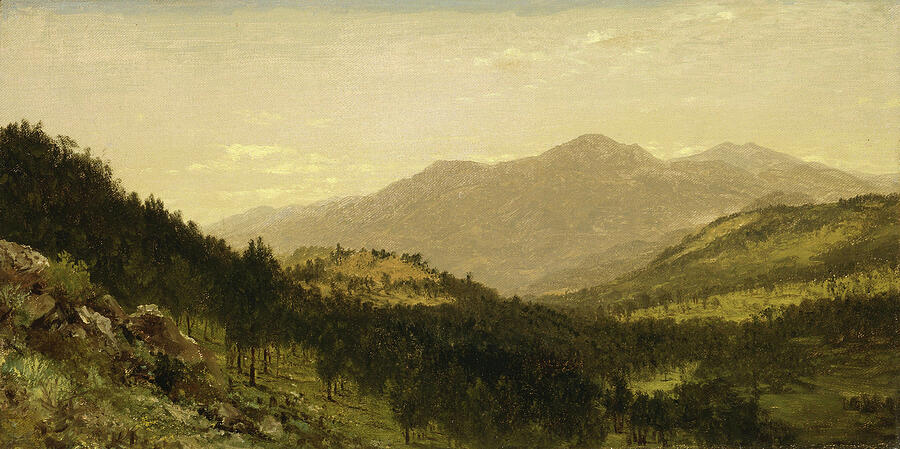 Mountain Painting - Bergen Park, Colorado 1870 by John Frederick Kensett 1816-1872