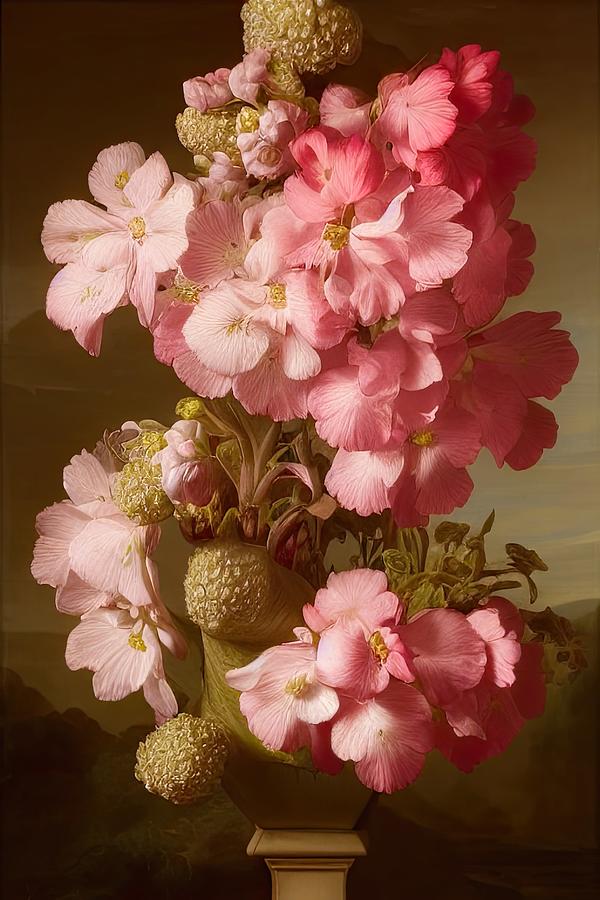 Bergenia Digital Art by Sterling and Thorn Bergenia Digital Art by Sterling and Thorn