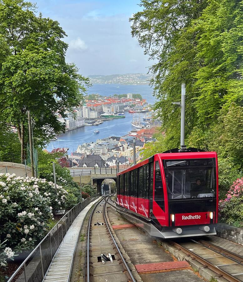Bergens Funicular Photograph by Carla Parris