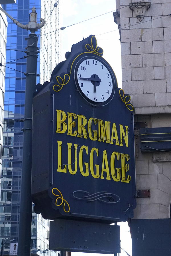 Seattle Photograph - Bergman Luggage by Laurie Perry