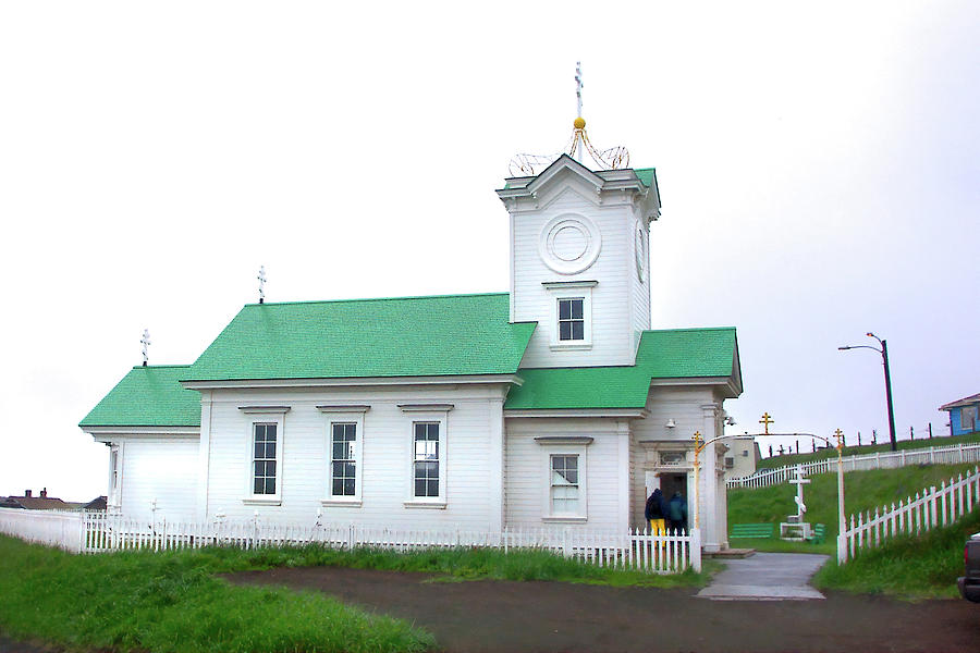 Bering Sea Island Church Photograph by Jerry Griffin