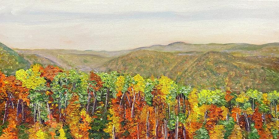 Berkshire Hills Autumn Painting by Richard Nowak