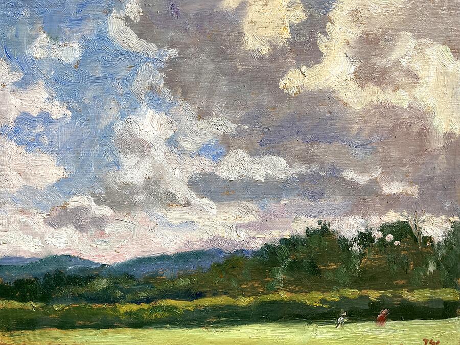 Summer Sky at Tanglewood/ Berkshires Landscape Painting by Thor Wickstrom