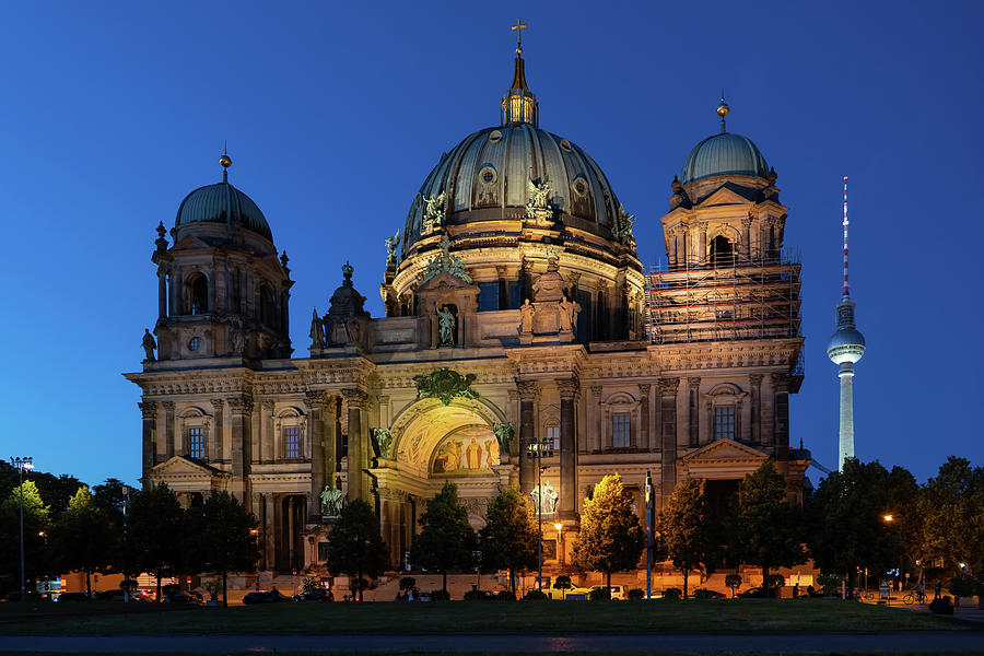 Berlin Cathedral At Night Photograph by Artur Bogacki