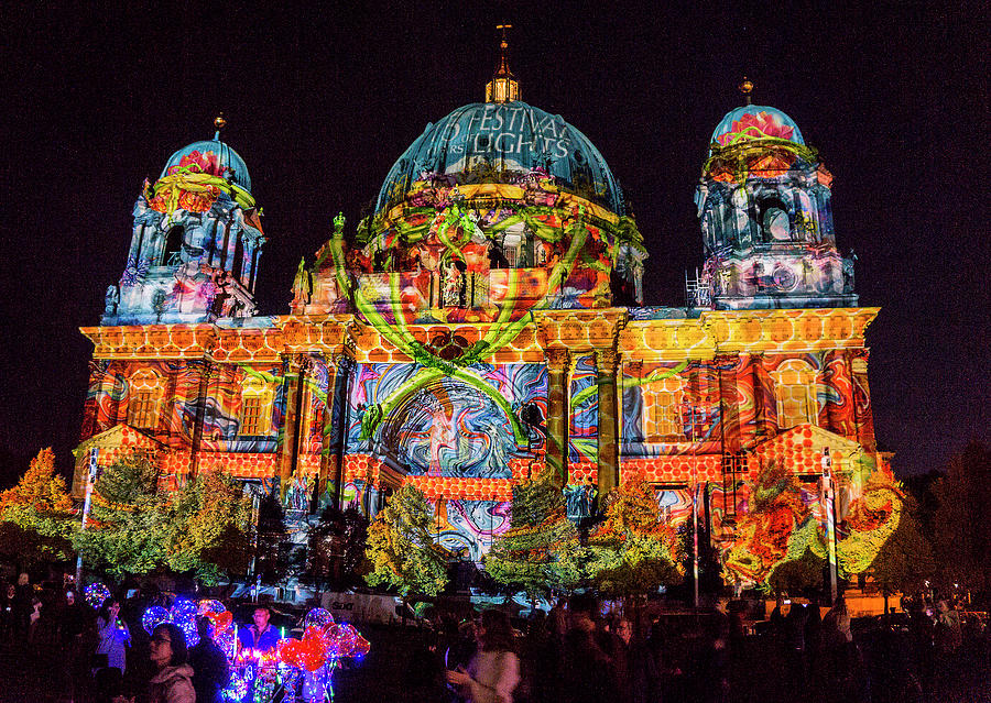 Berlin Cathedral, Festival of Lights, 2019 Photograph by WAZgriffin Digital