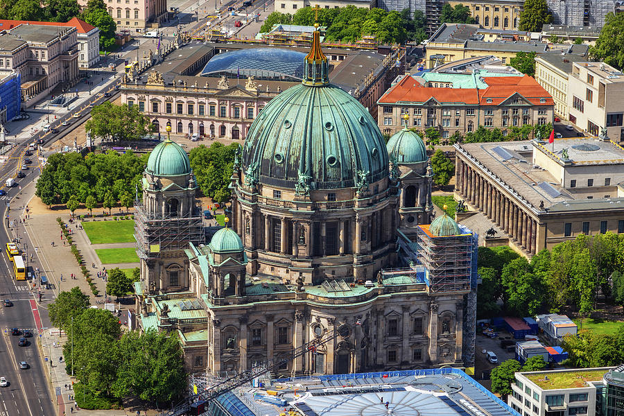 Berlin Cathedral From Above Photograph by Artur Bogacki