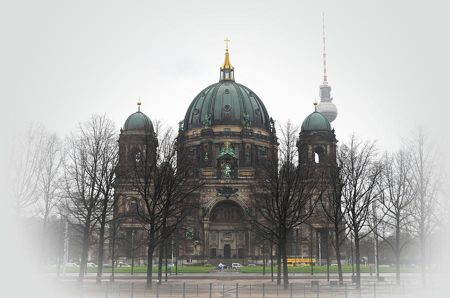 Berlin Cathedral Vignetted Photograph by James C Richardson