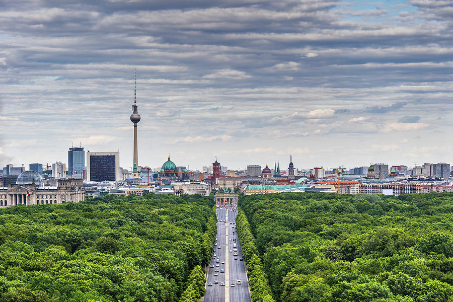 Berlin City Aerial View Photograph by Artur Bogacki