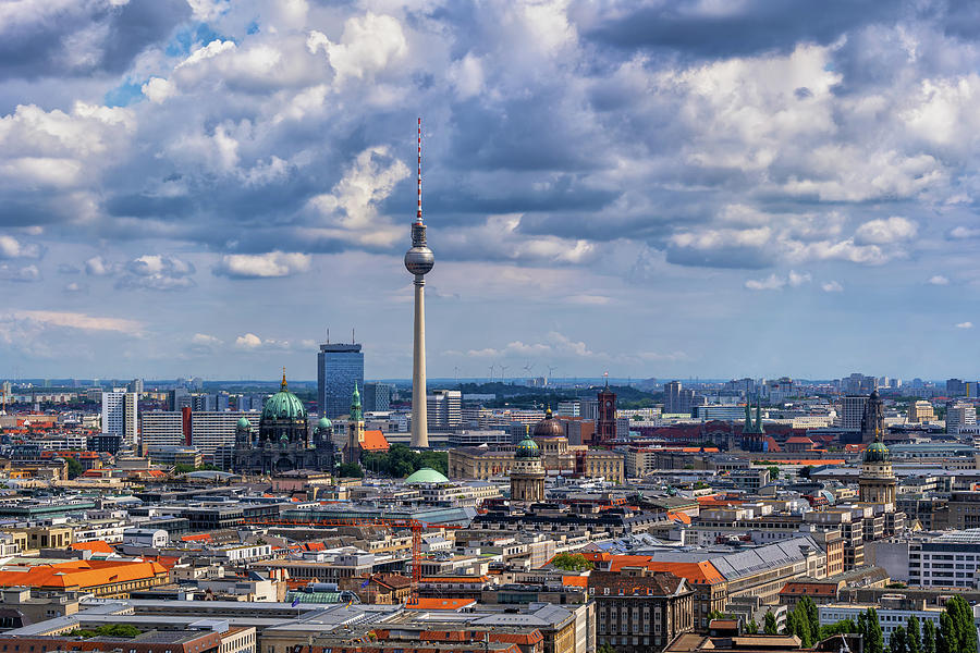 Berlin City Center Cityscape In Germany Photograph by Artur Bogacki