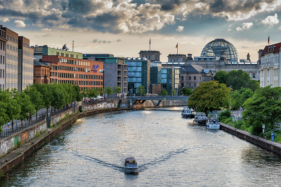 Berlin City Center River View Skyline Photograph by Artur Bogacki